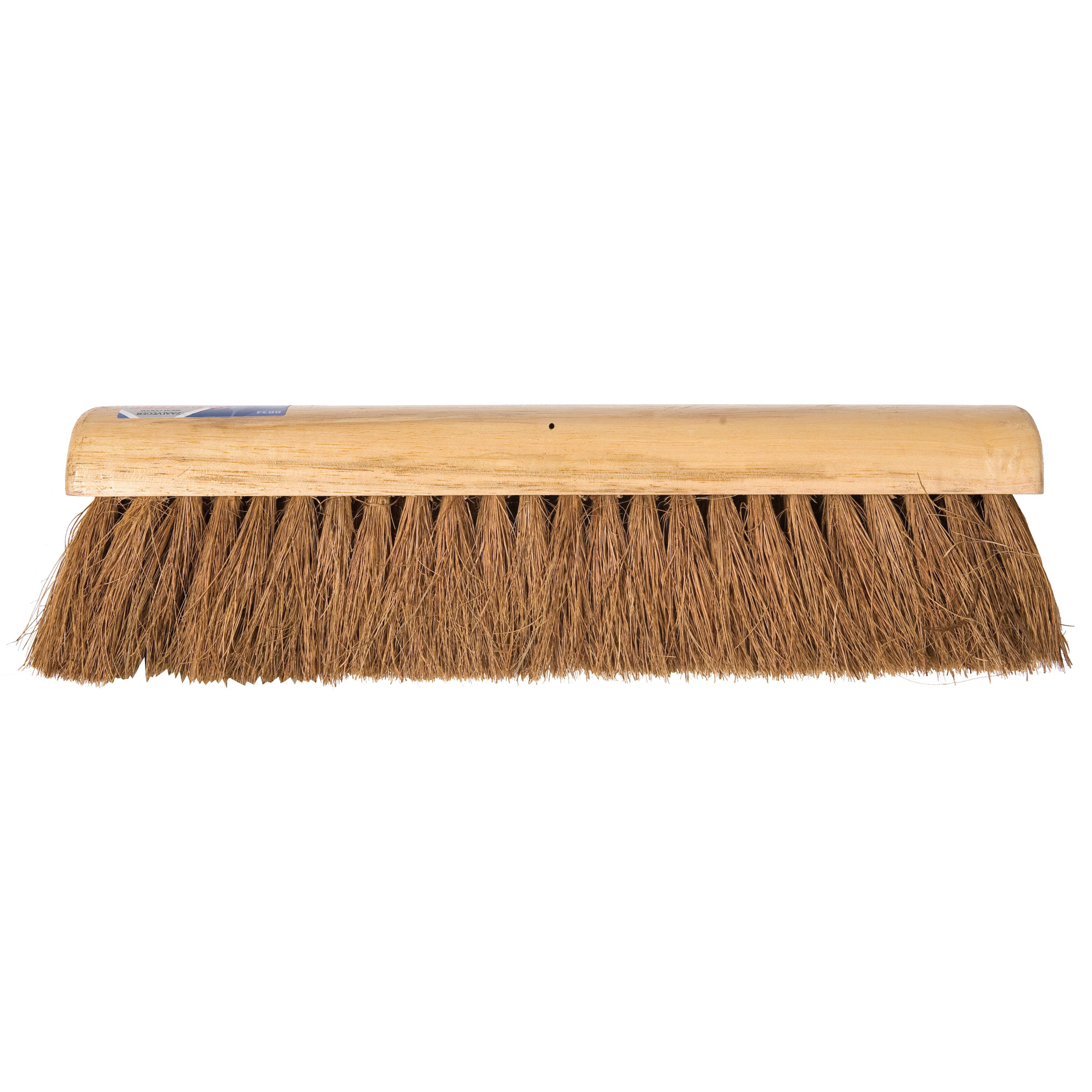 Bezemkop binnen lichtbruin FSC hout/kokos haren 40 cm -