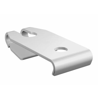 Wandsteun gordijnrail PROF 10cm - wit - S/2 (4000445) - Leen Bakker