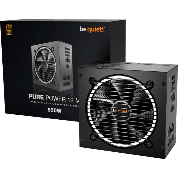 be quiet! Pure Power 12M 550W voeding 3x PCIe, Kabelmanagement