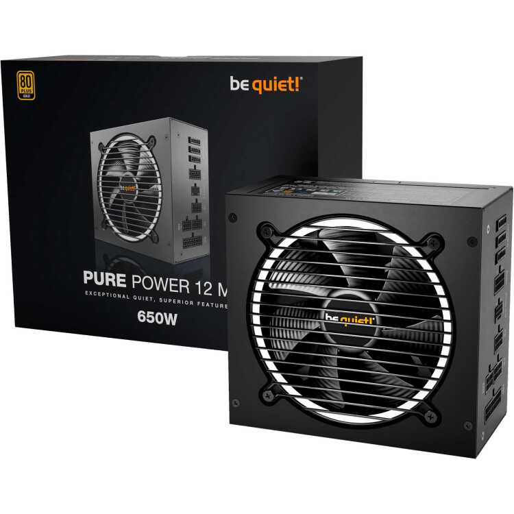 be quiet! Pure Power 12M 650W voeding 3x PCIe, Kabelmanagement
