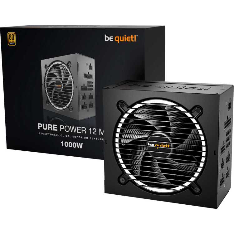 be quiet! Pure Power 12M 1000W voeding 4x PCIe, Kabelmanagement