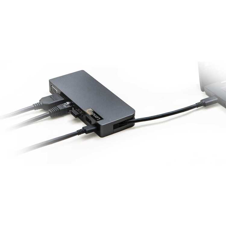 Lenovo Powered USB-C Travel Hub dockingstation USB, HDMI, VGA, RJ-45