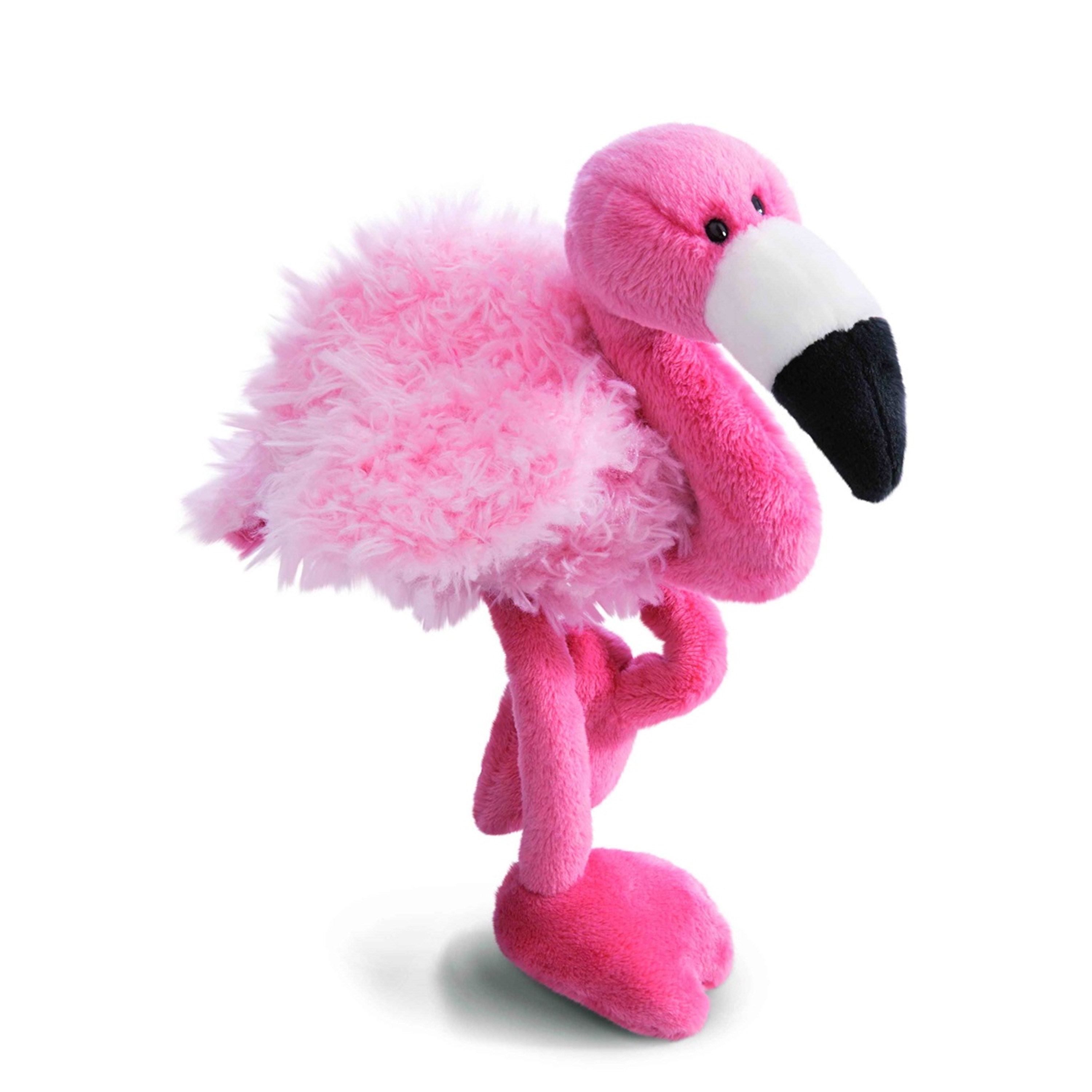 Nici flamingo pluche knuffel - roze - 25 cm -