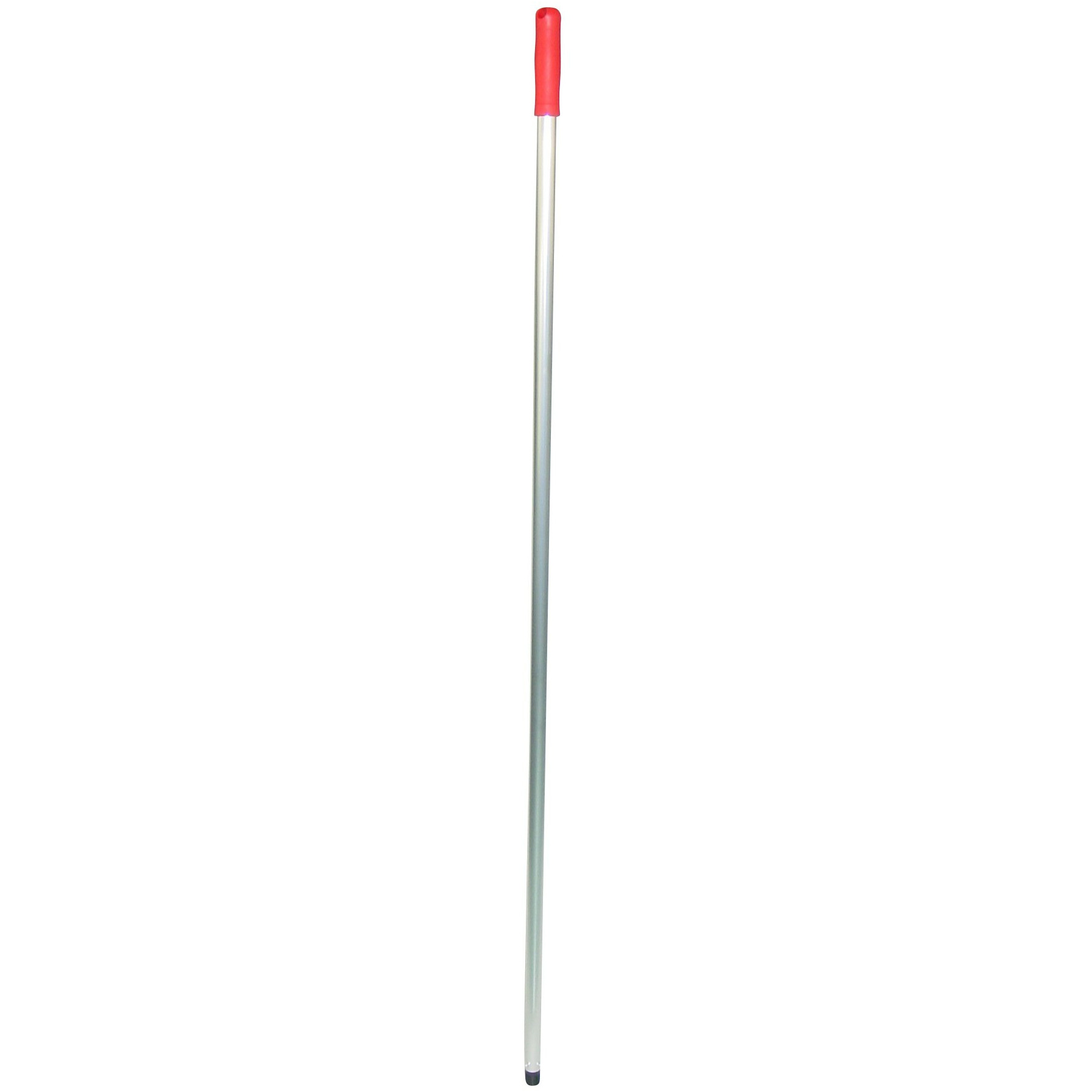 Universeel bruikbare Bezem/vloertrekker/mop steel aluminium - wit/rood - 145 cm -