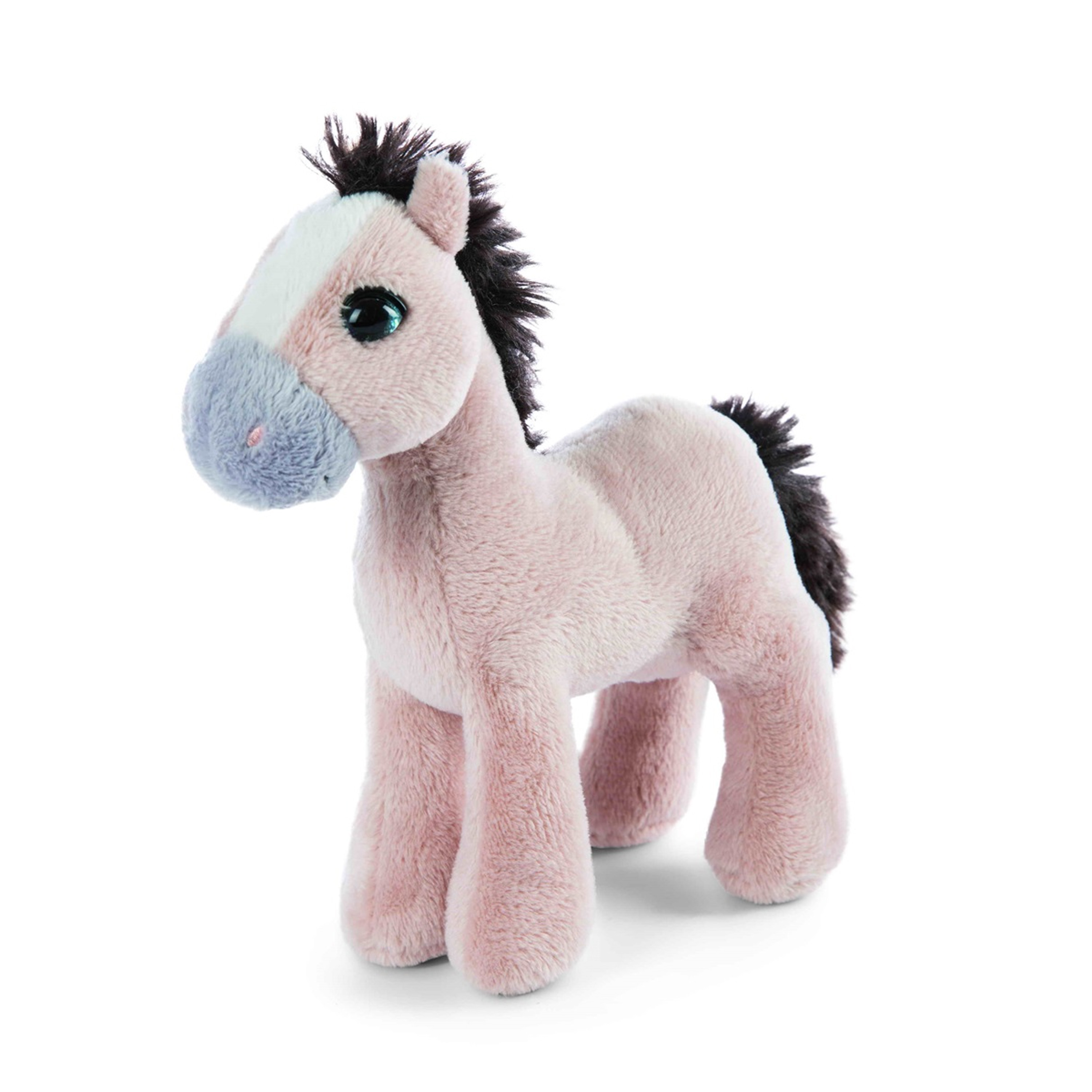 Nici paard/pony pluche knuffel - beige - 16 cm -