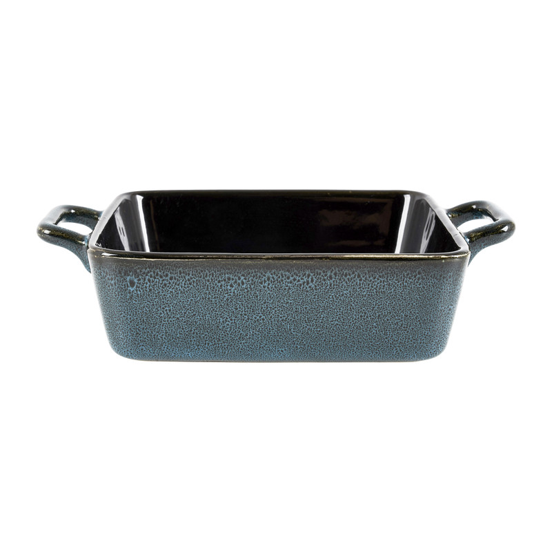 Ovenschaal met grepen - blauw - 24x15x6 cm