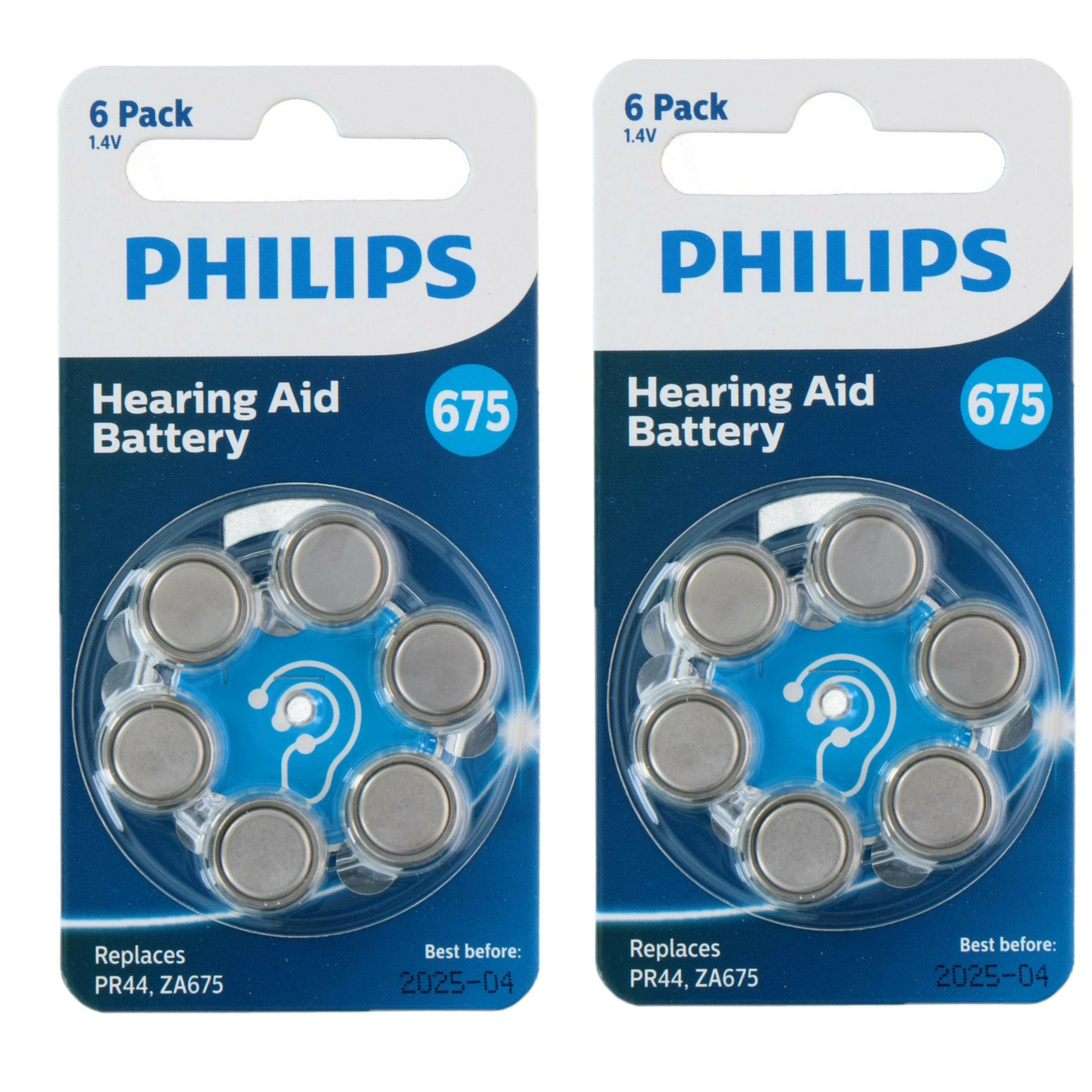 Philips knoopcel batterijen ZA675B6A/00 - 12x stuks -