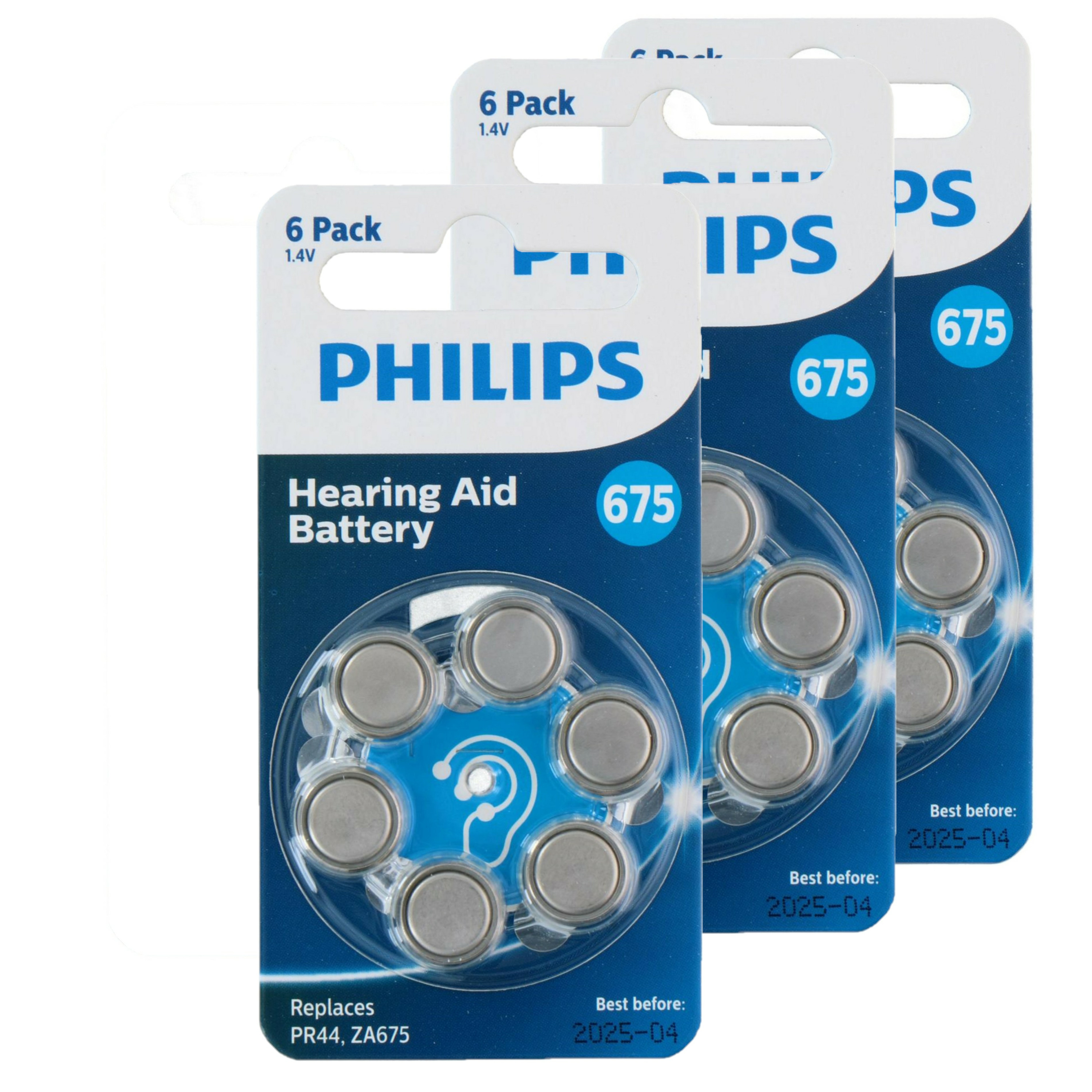 Philips knoopcel batterijen ZA675B6A/00 - 18x stuks -