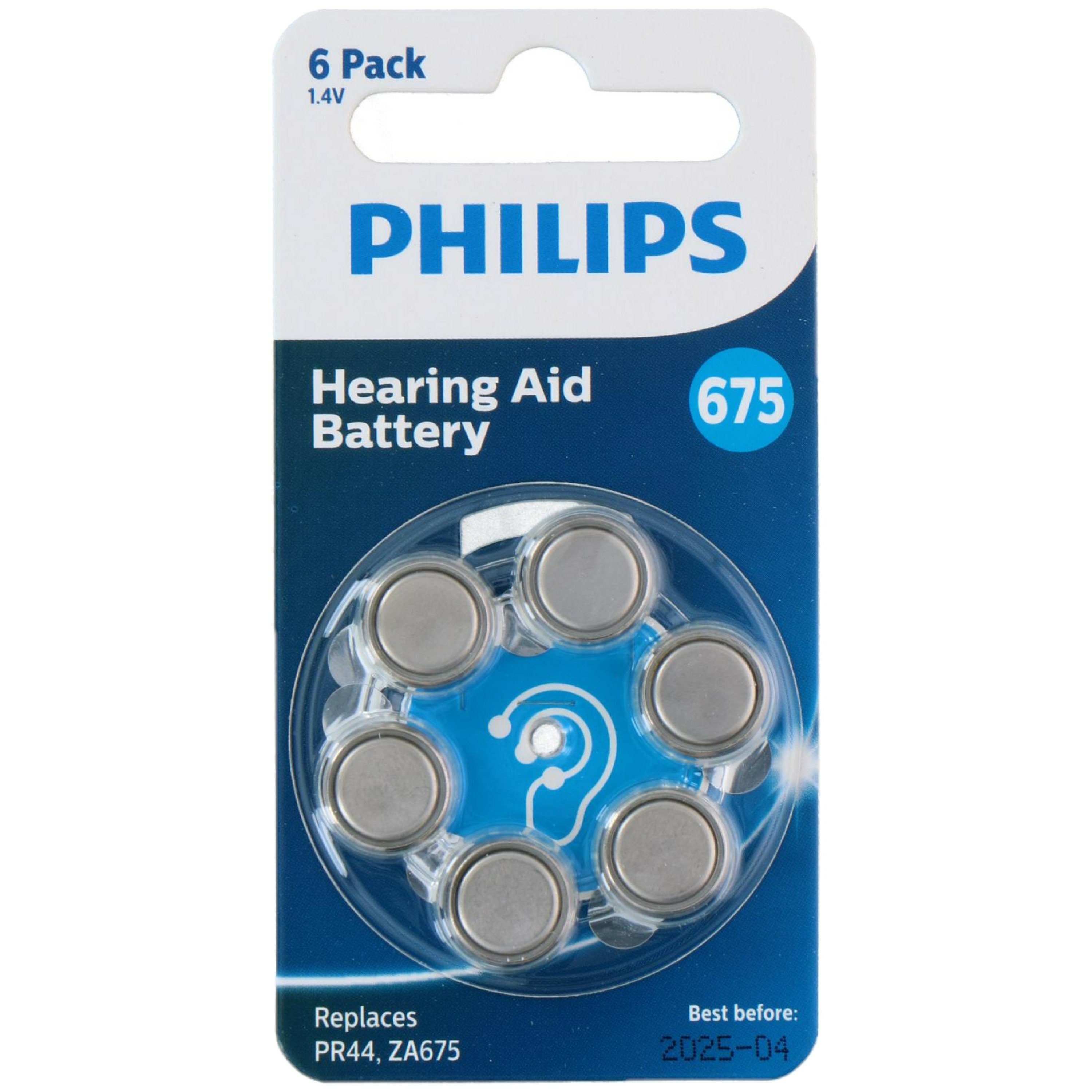 Philips knoopcel batterijen ZA675B6A/00 - 6x stuks -