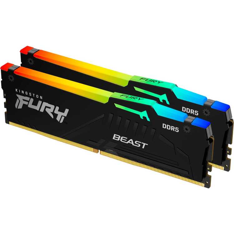 Kingston FURY 64 GB DDR5-5600 Kit werkgeheugen KF556C40BBAK2-64, Beast RGB, XMP