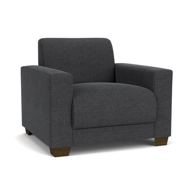 Fauteuil Aberdeen - stof - grijs - Leen Bakker