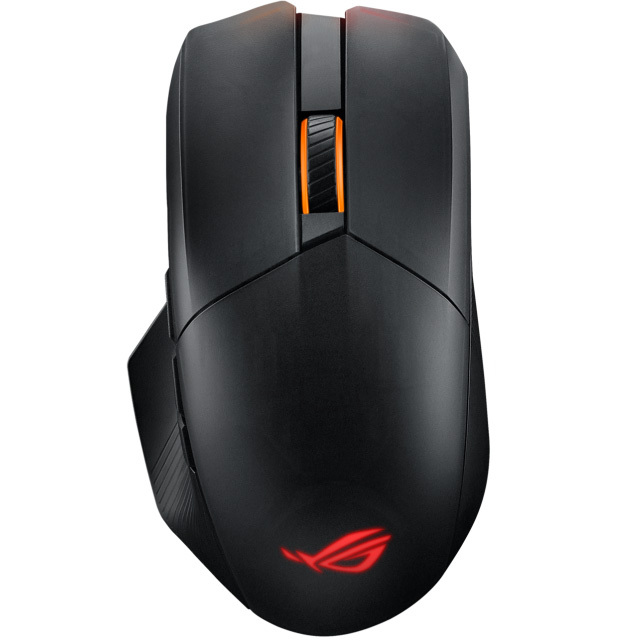 ASUS ROG Chakram X Origin gaming muis 100 - 36,000 dpi, USB 2.0, Bluetooth, 2,4 GHz, RGB leds