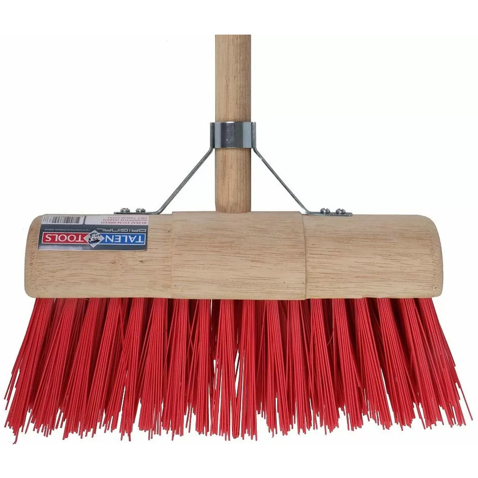 Buitenbezem - hout - nylon - 31 cm - 25 mm bezemsteel - 130 cm -