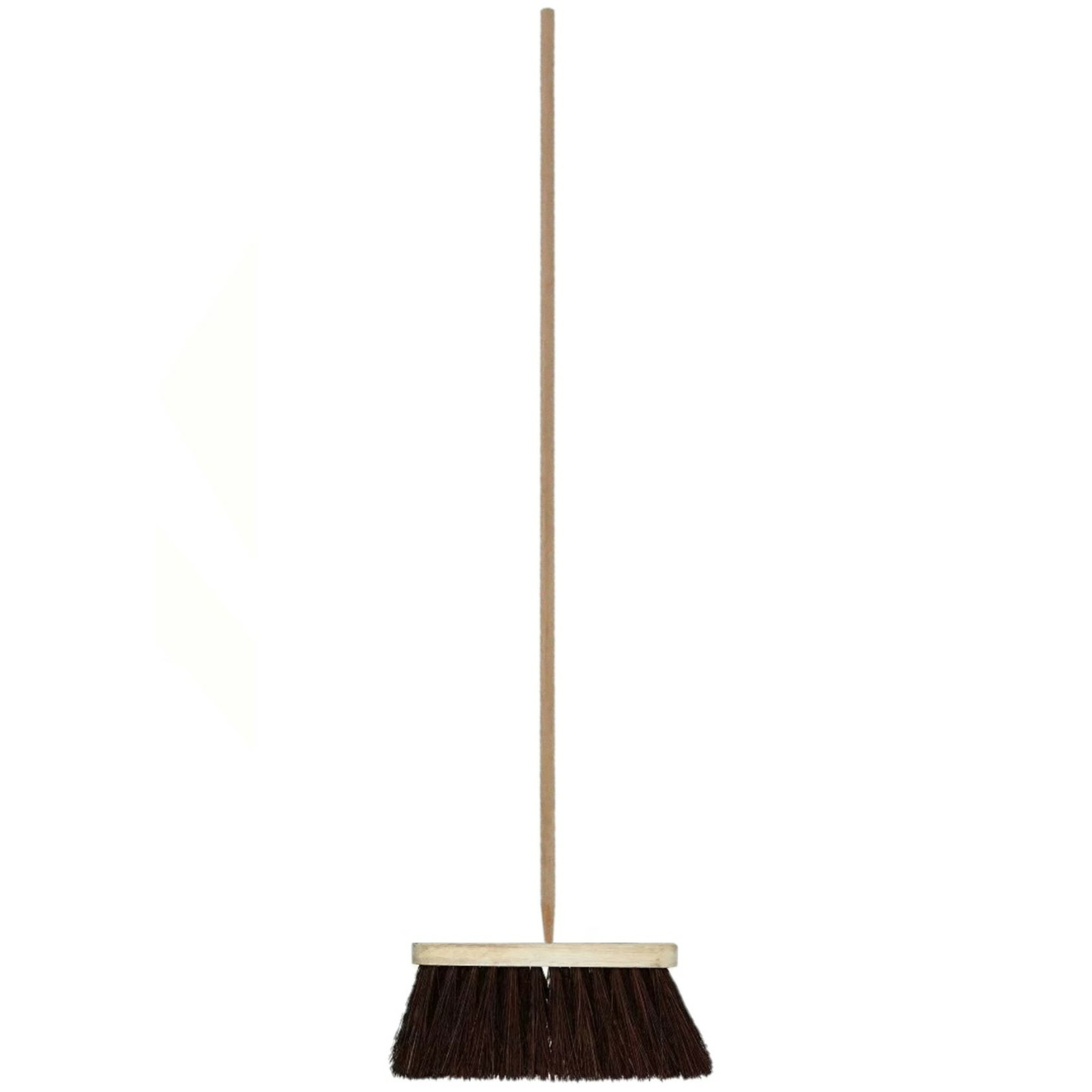 Buitenbezem - FSC hout - natuurvezel - 28 cm - 25 mm bezemsteel - 130 cm -