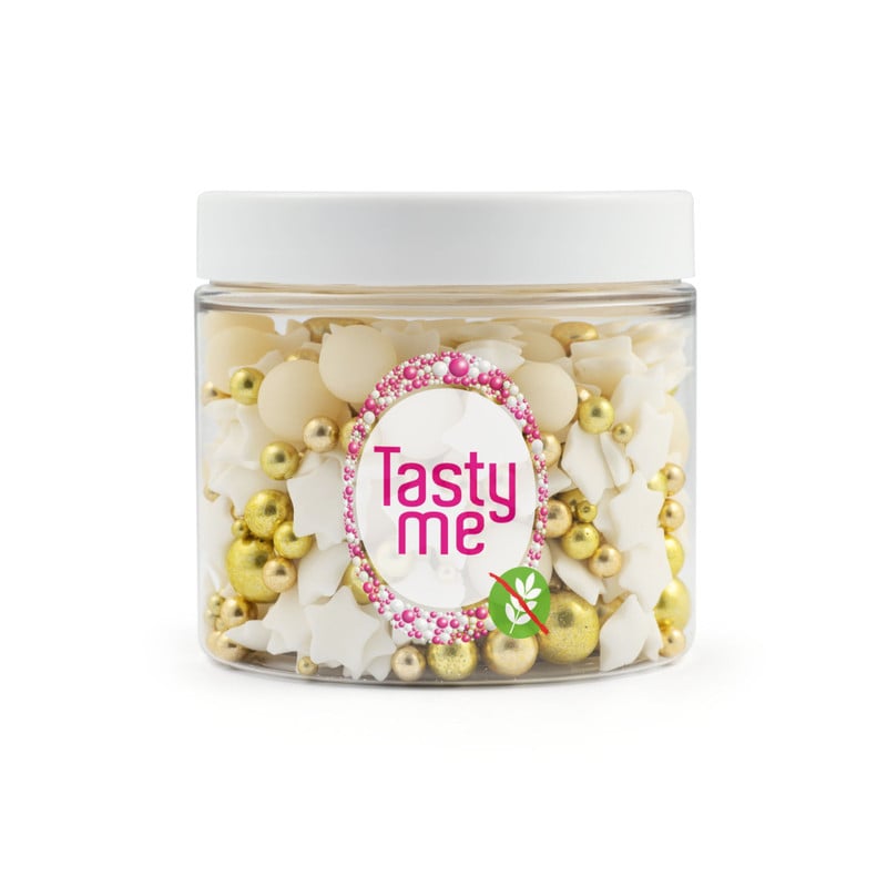 Tasty Me cripsy chocolade ballen - goud - 100 gram