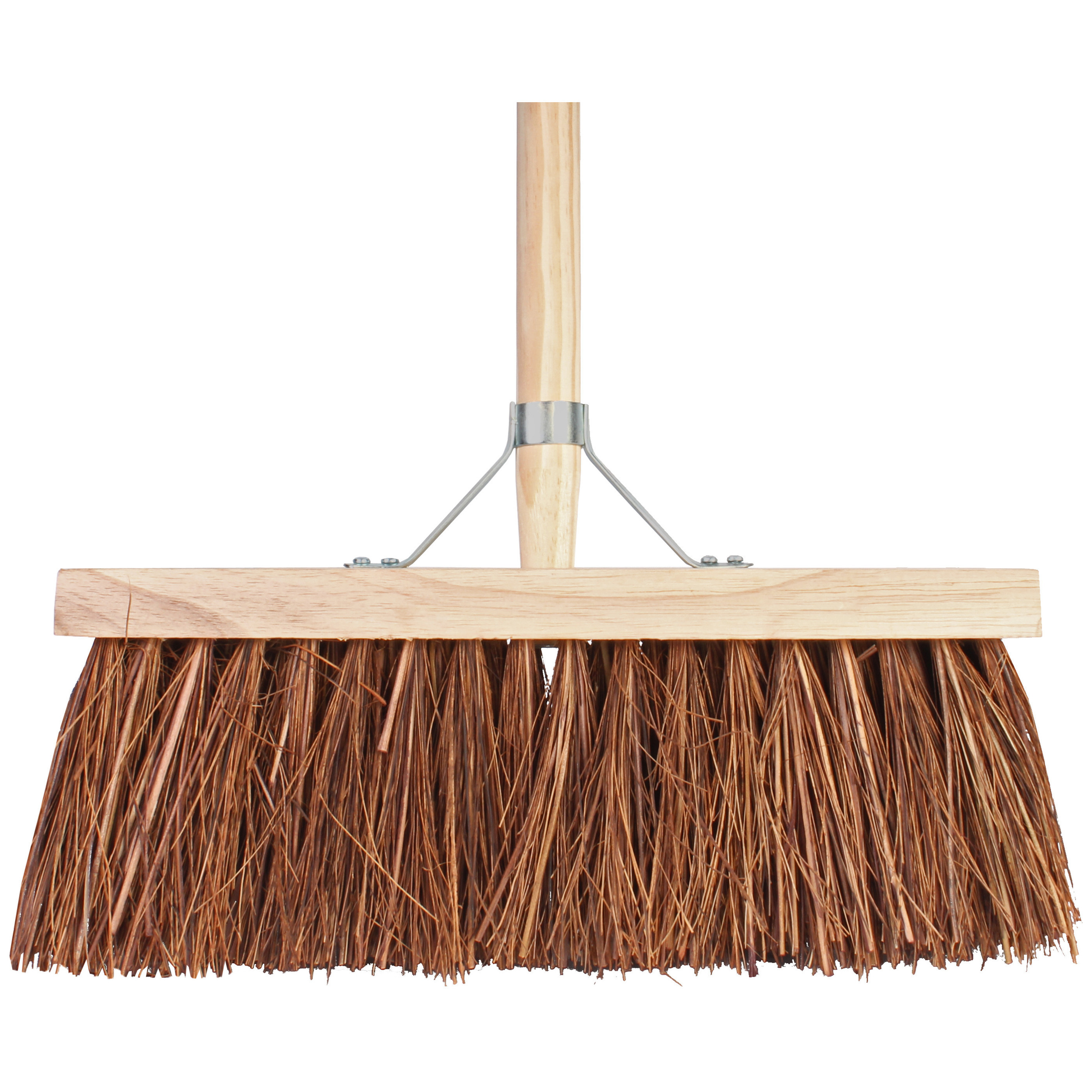 Buitenbezem - FSC hout - natuurvezel - 47 cm - 30 mm bezemsteel - 140 cm -