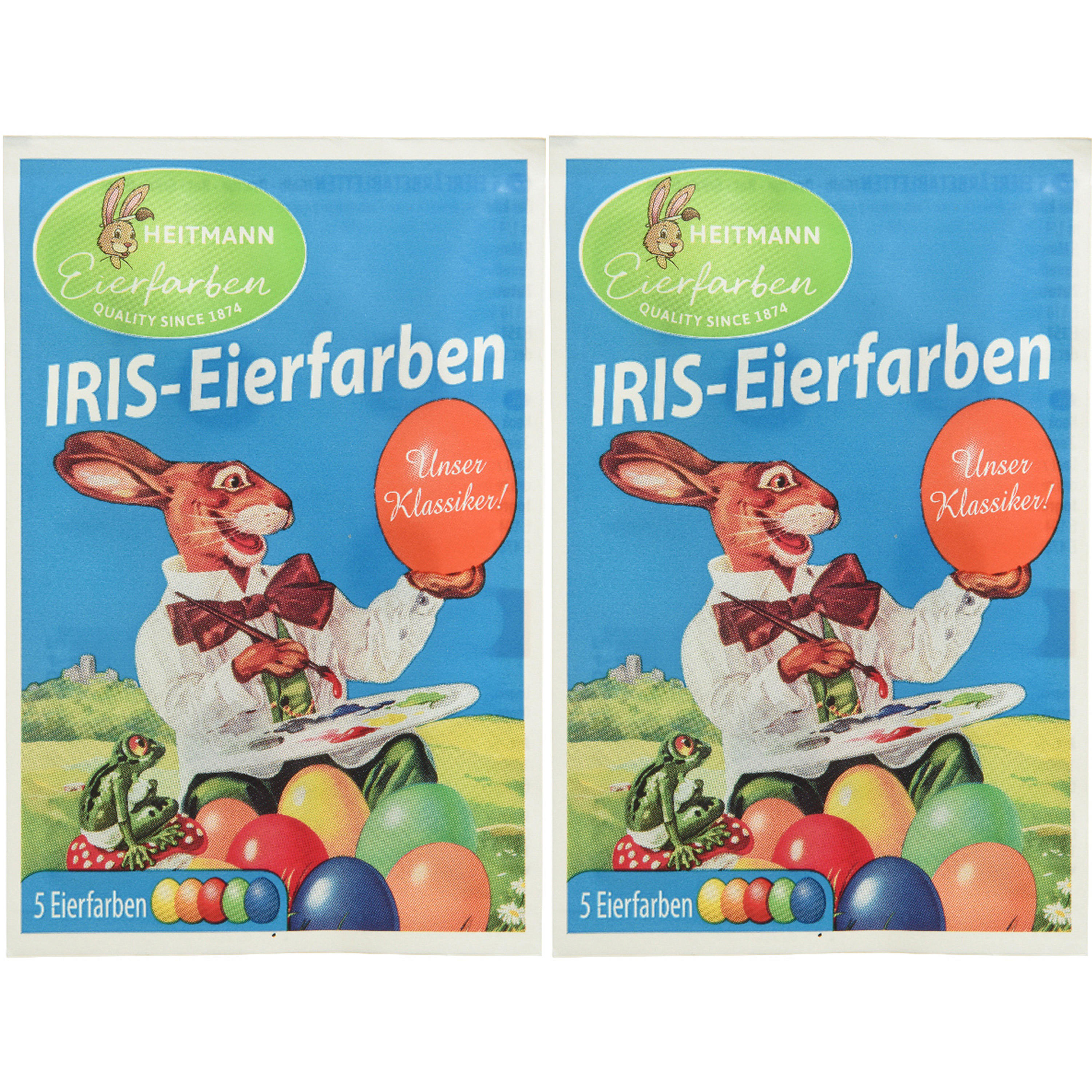 Paasei verf kleurtabletten 5 kleuren voor ca. 100 eieren -
