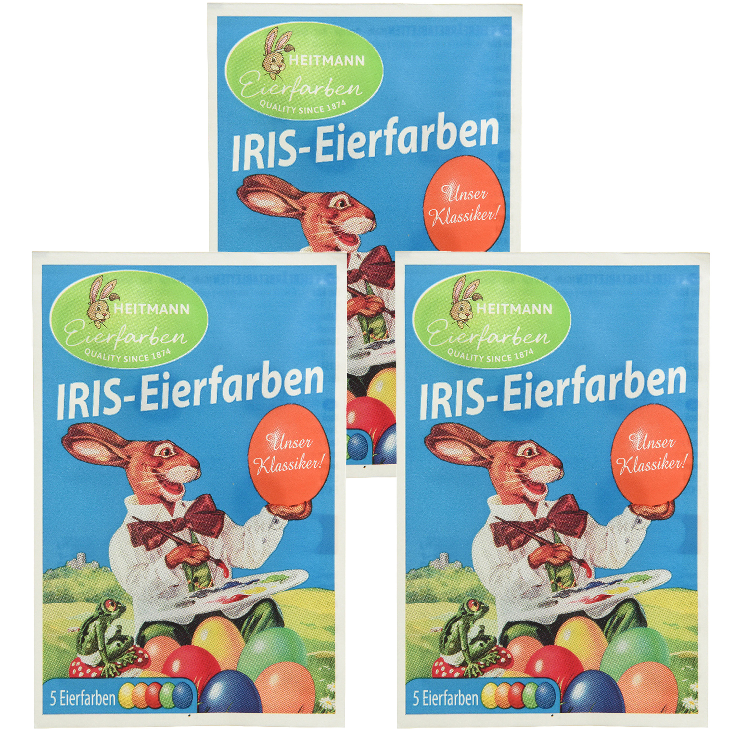 Paasei verf kleurtabletten 5 kleuren voor ca. 150 eieren -