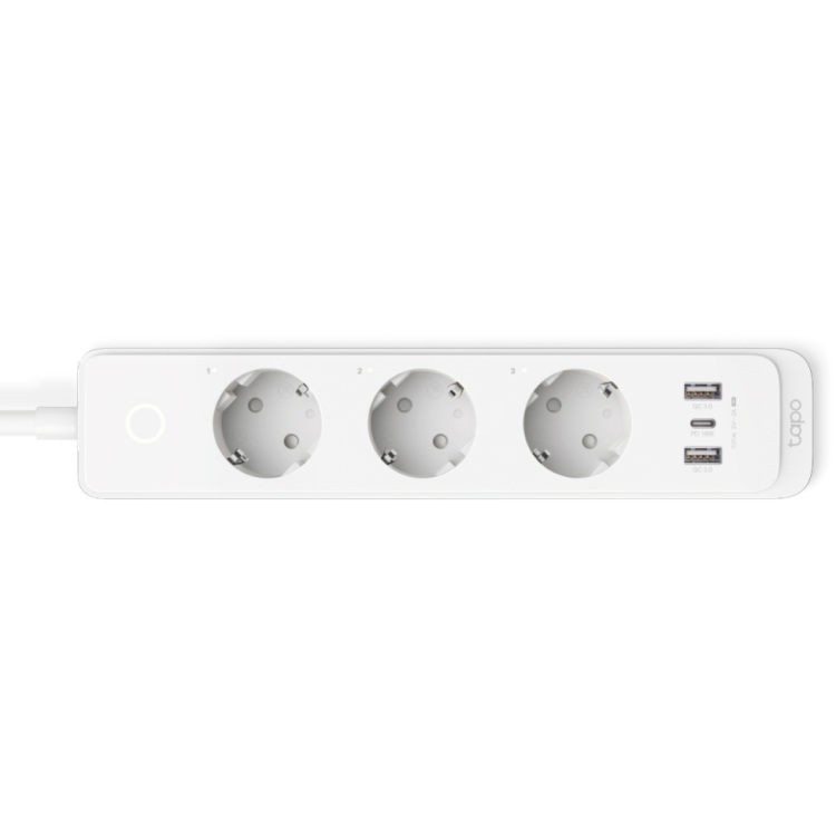 TP-Link Tapo P300 Smart wifi-stekkerdoos stekkerdoos 2x USB-A, 1x USB-C, WiFi, Bluetooth 4.2