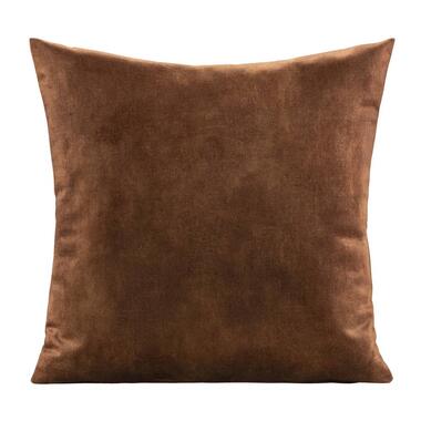 Sierkussen Mathis - cognac - 45x45 cm - Leen Bakker