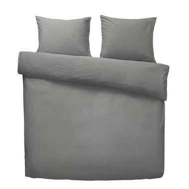 Royal dekbedovertrek Weston effen - antraciet - 240x200/220 cm - Leen Bakker