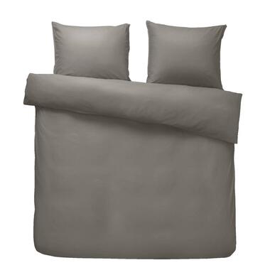Comfort dekbedovertrek Jorrit effen - antraciet - 240x200/220 cm - Leen Bakker