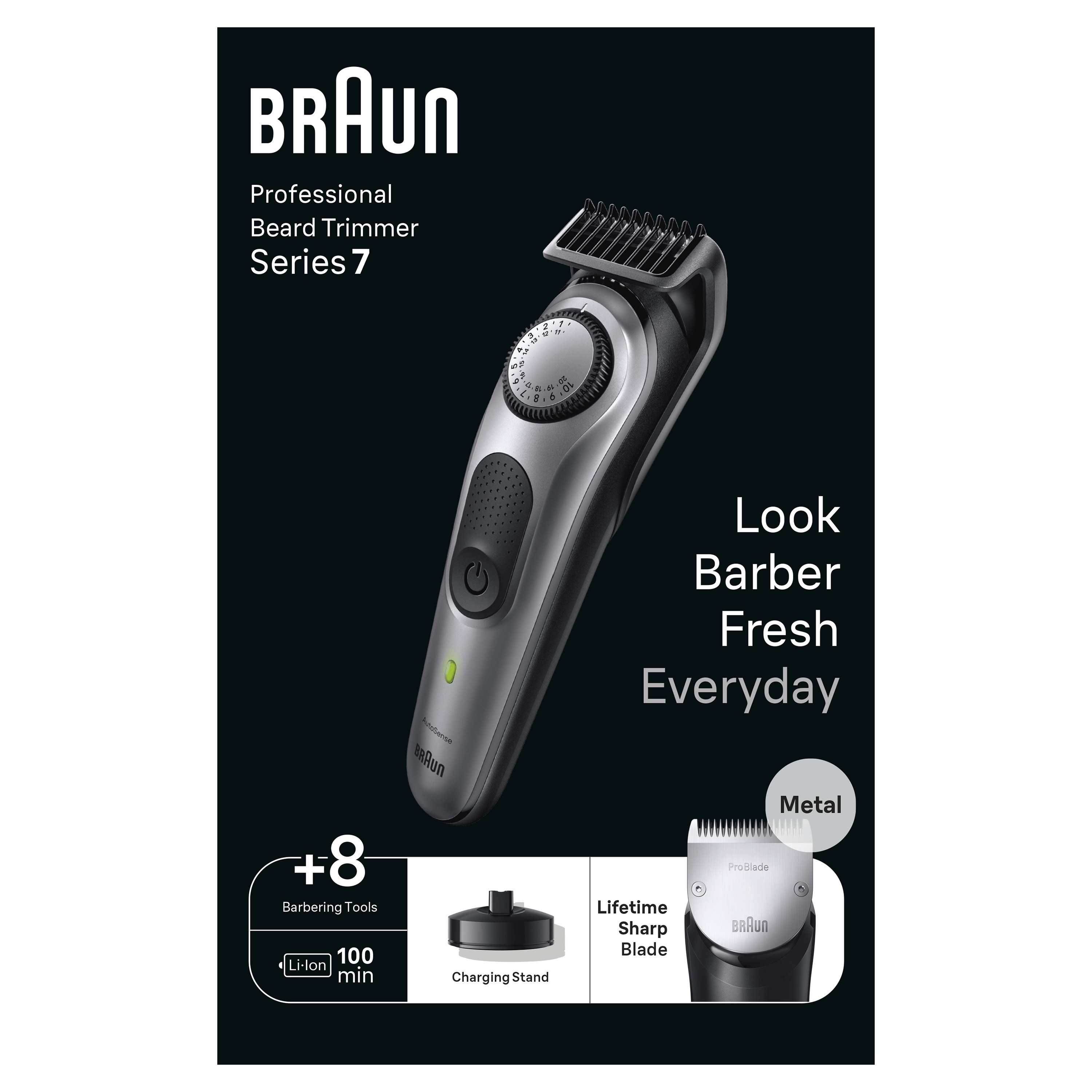 Braun BT7420 Baardtrimmer Zwart