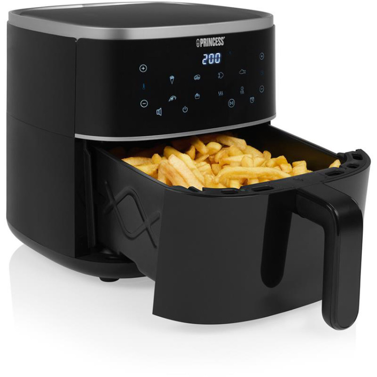 Princess 182238 Digitale Airfryer 4L heteluchtfriteuse 4 liter | hetelucht | verstelbaar Airfryer rek | BPA-vrij