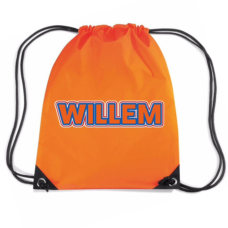 Koningsdag rugtas oranje - Willem - waterafstotend - 45 x 34 cm -