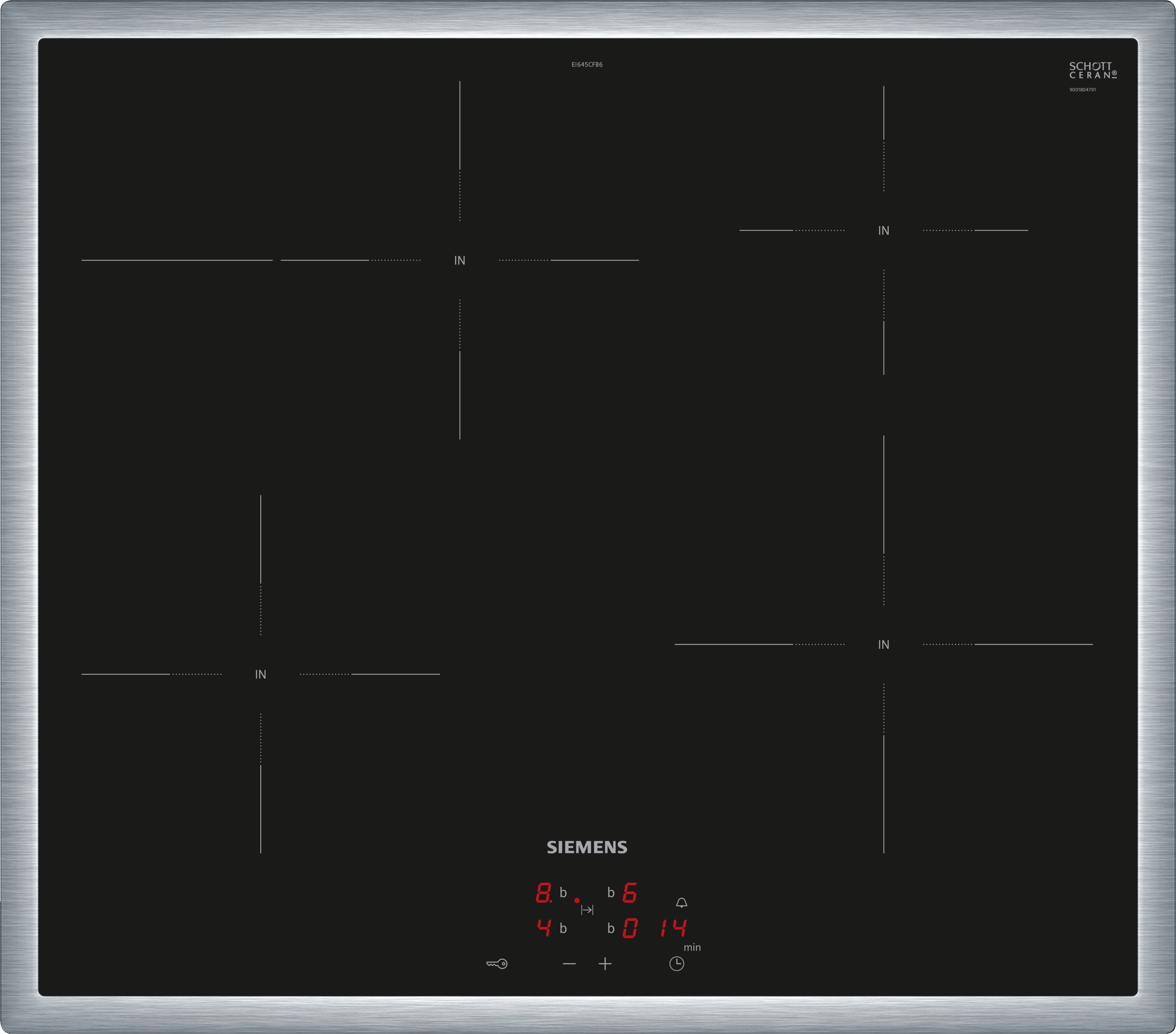 Siemens EI645CFB6E Inductie inbouwkookplaat Zwart