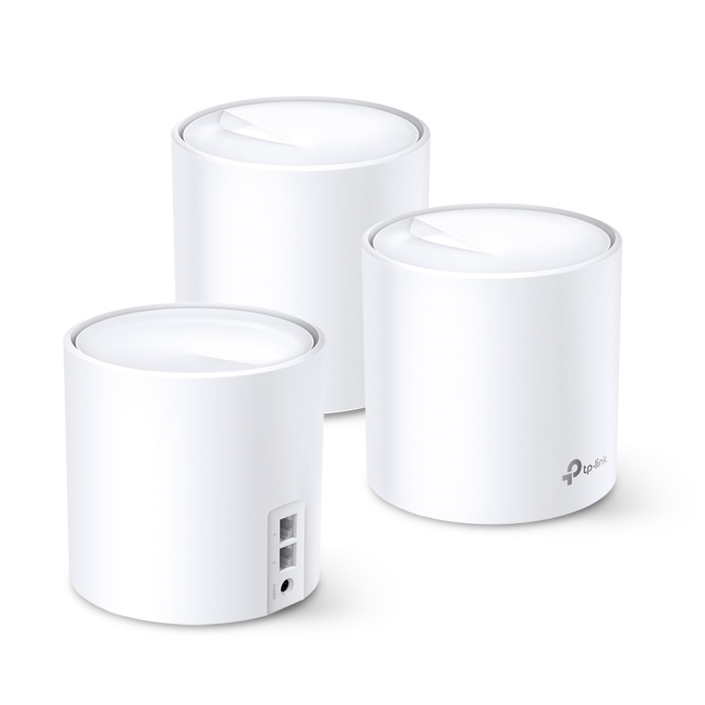 TP-Link Deco X60 AX5400 dual-band WiFi 6 Mesh Systeem (3-pack) Mesh router Wit