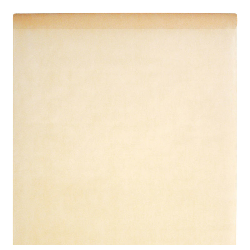 Bruiloft tafelkleed op rol - ivoor wit - 120 cm x 10 m - non woven polyester -