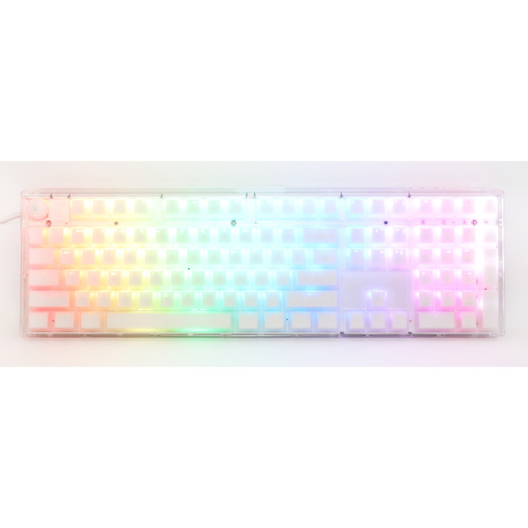 Ducky One 3 Aura White toetsenbord ABS Double Shot, hot swap