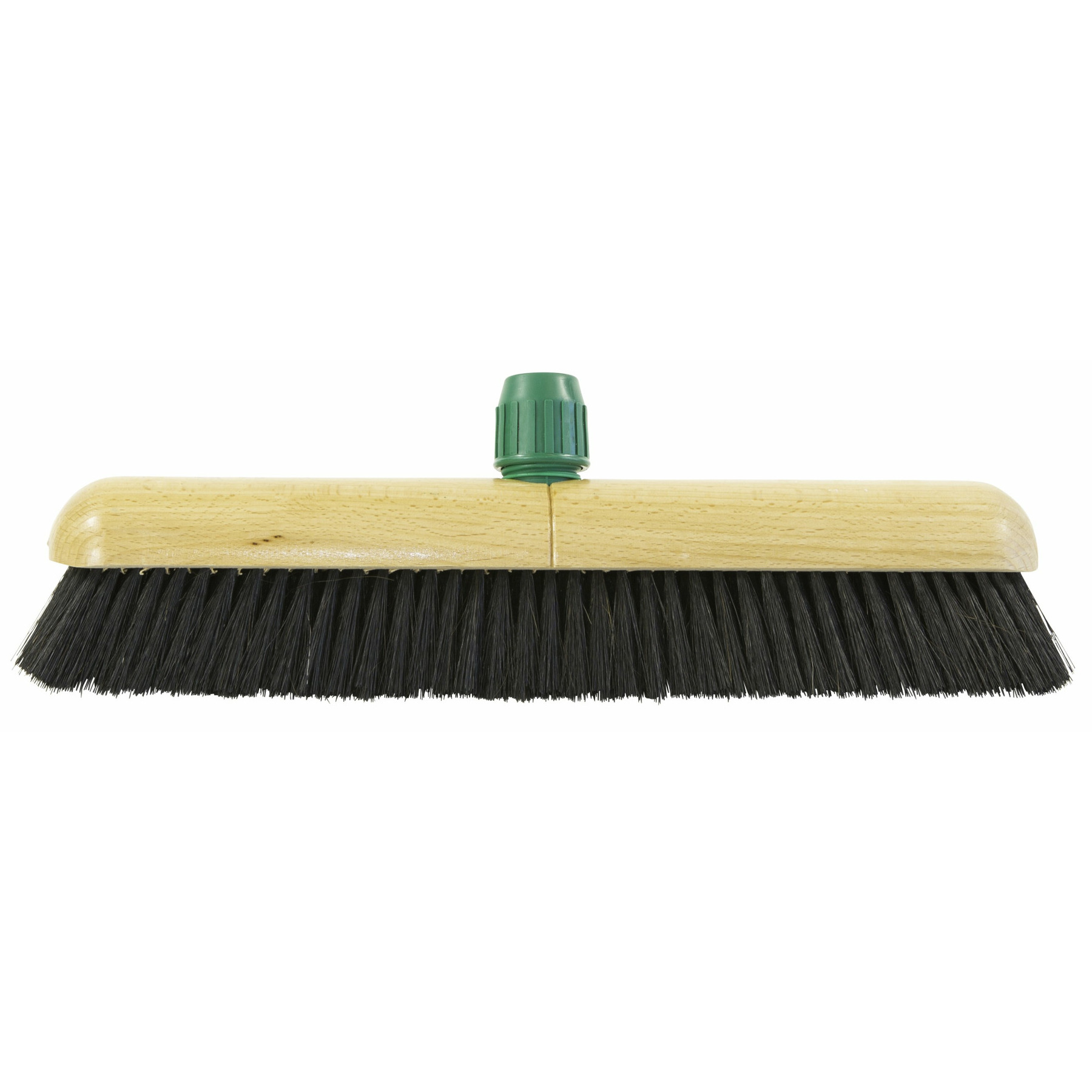 Bezemkop binnen - zwart - hout/paardenhaar - 40 cm -