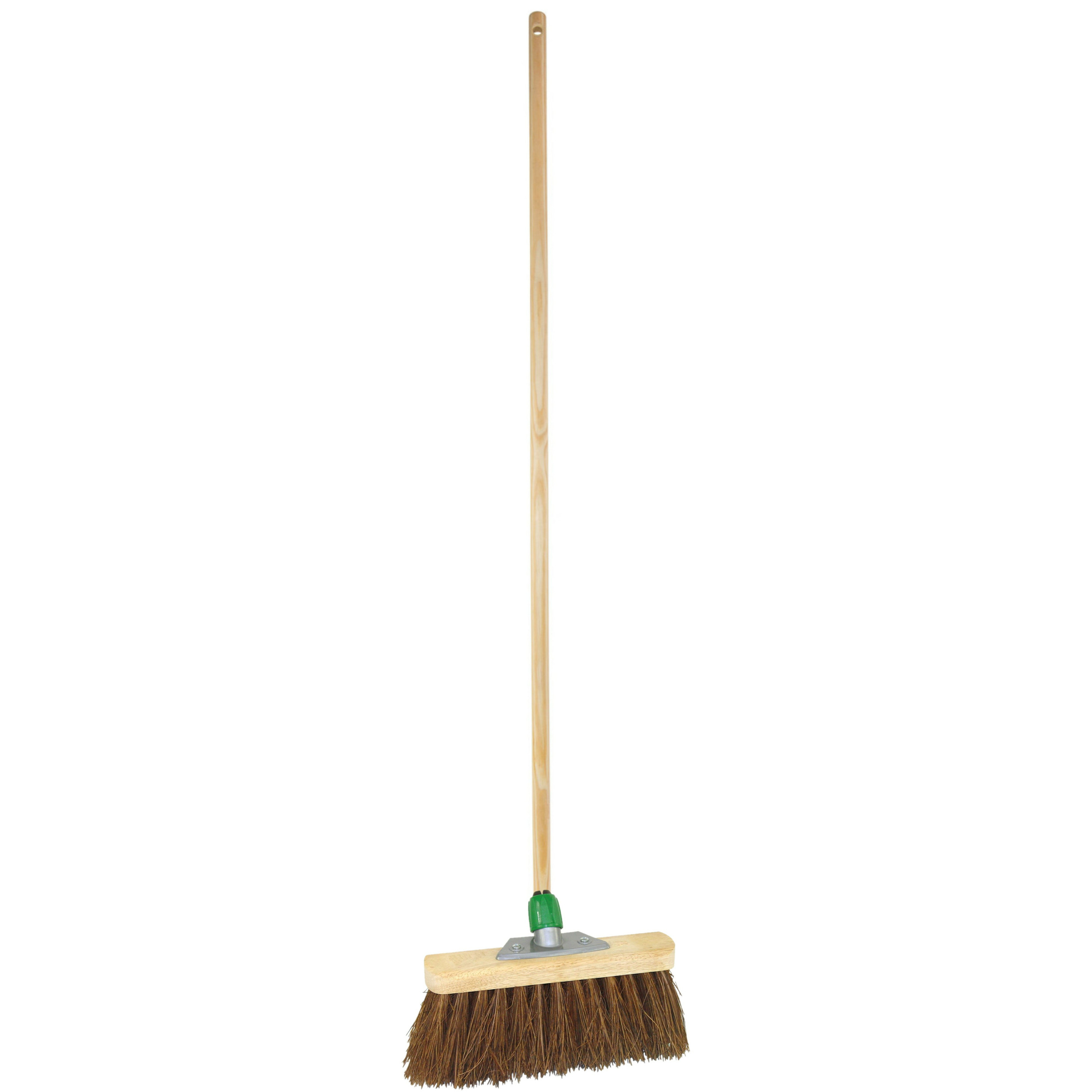 Buitenbezem - FSC hout - natuurvezel - 30 x 140 cm - tuinbezem -