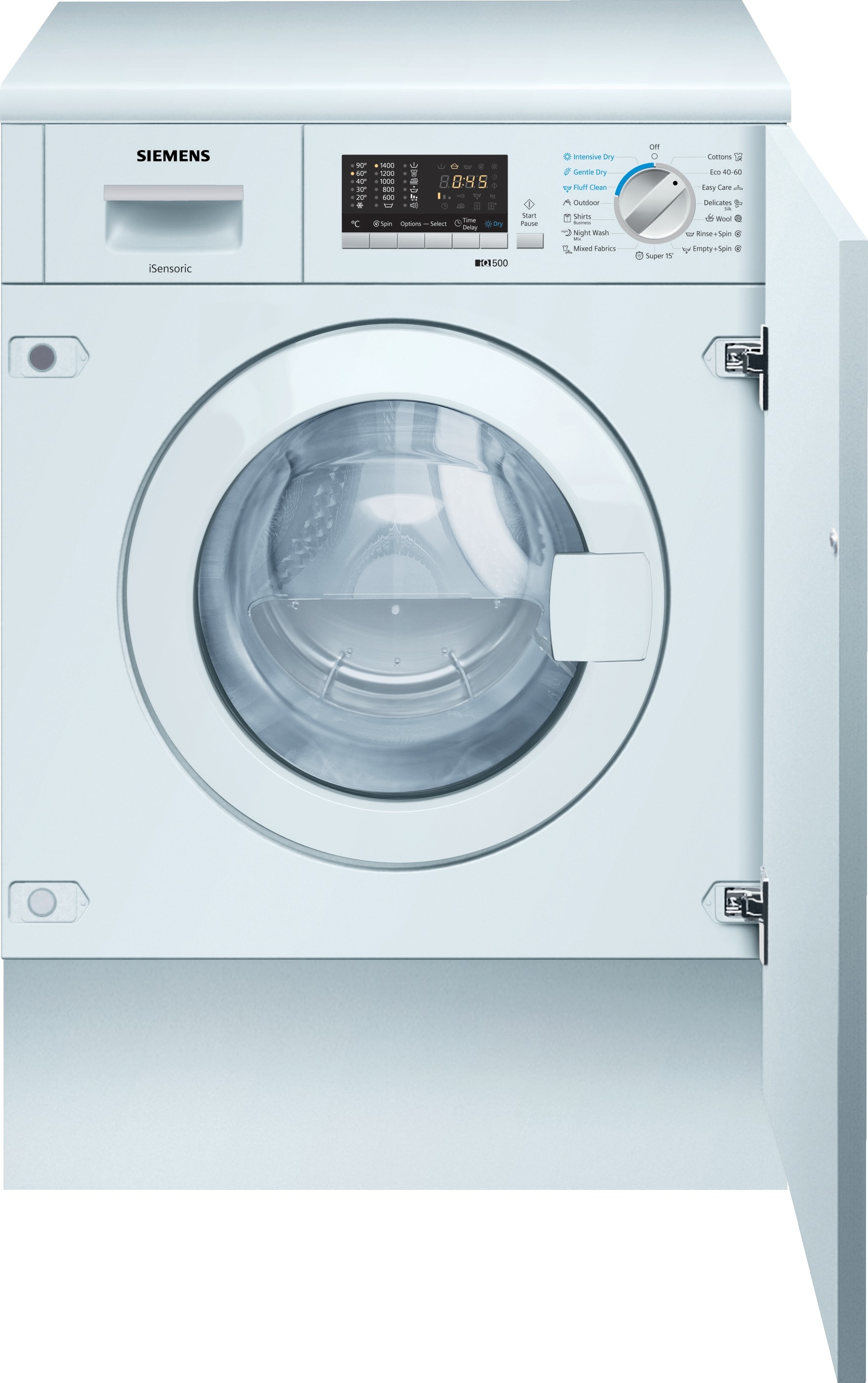 Siemens WK14D543EU Inbouw was-droogcombinatie Wit
