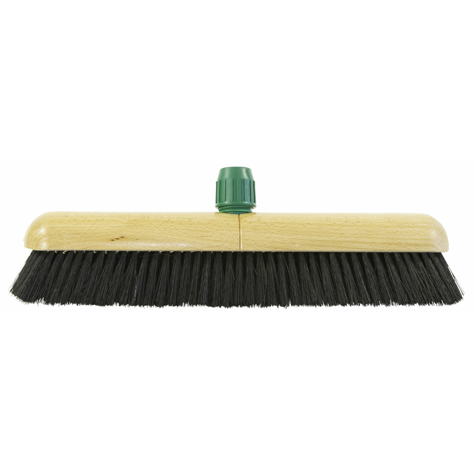 Bezemkop binnen - zwart - FSC hout/paardenhaar - 60 cm -