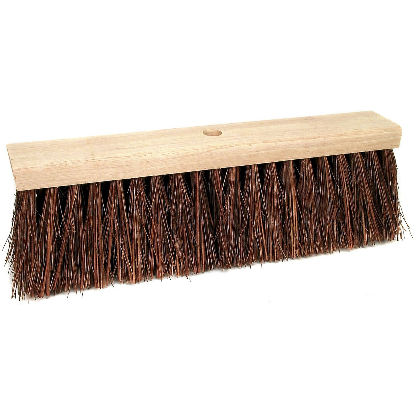 Bezemkop binnen/buiten - bruin - FSC hout/natuurvezel - 45 cm -