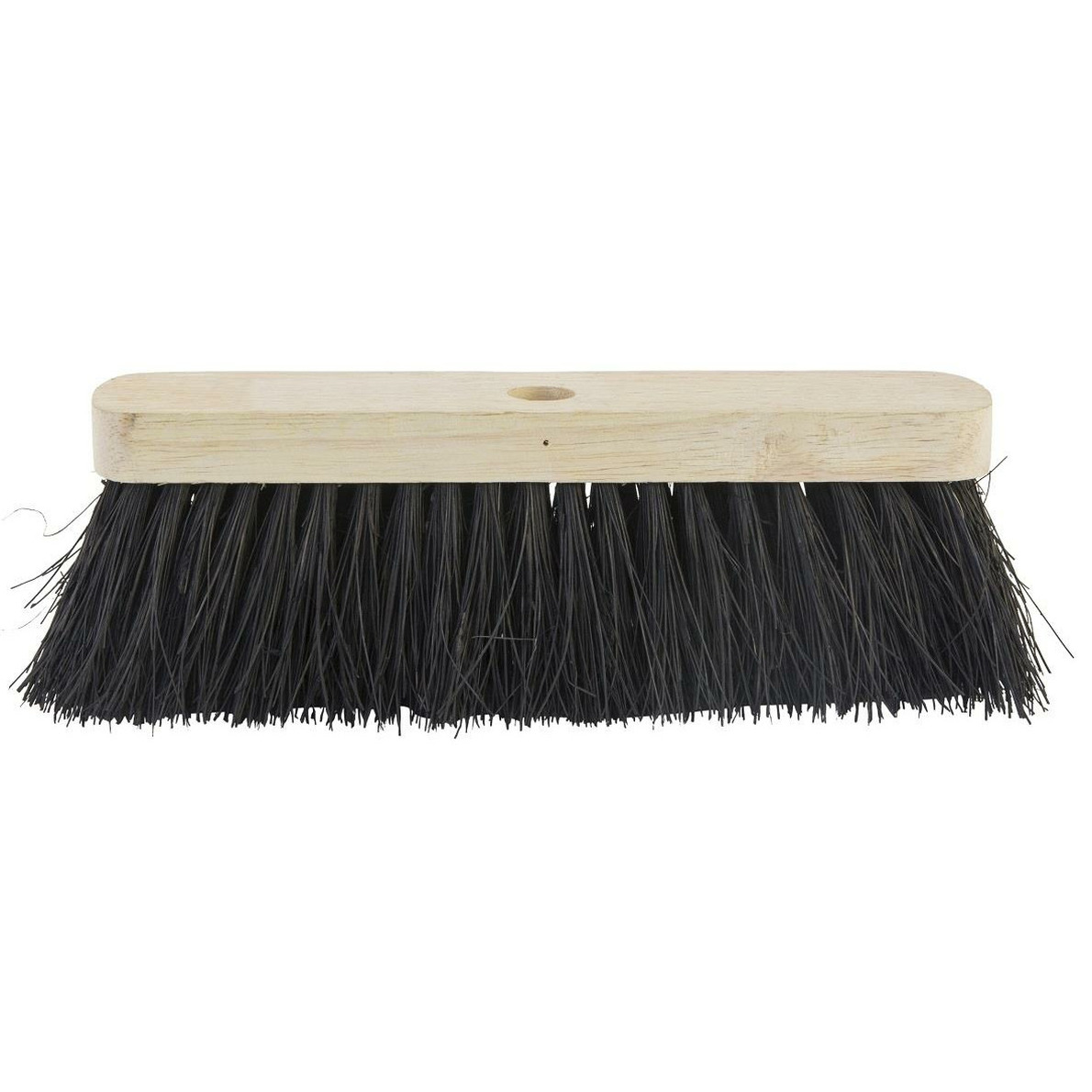 Bezemkop binnen/buiten - zwart - FSC hout/natuurvezel - 40 cm -