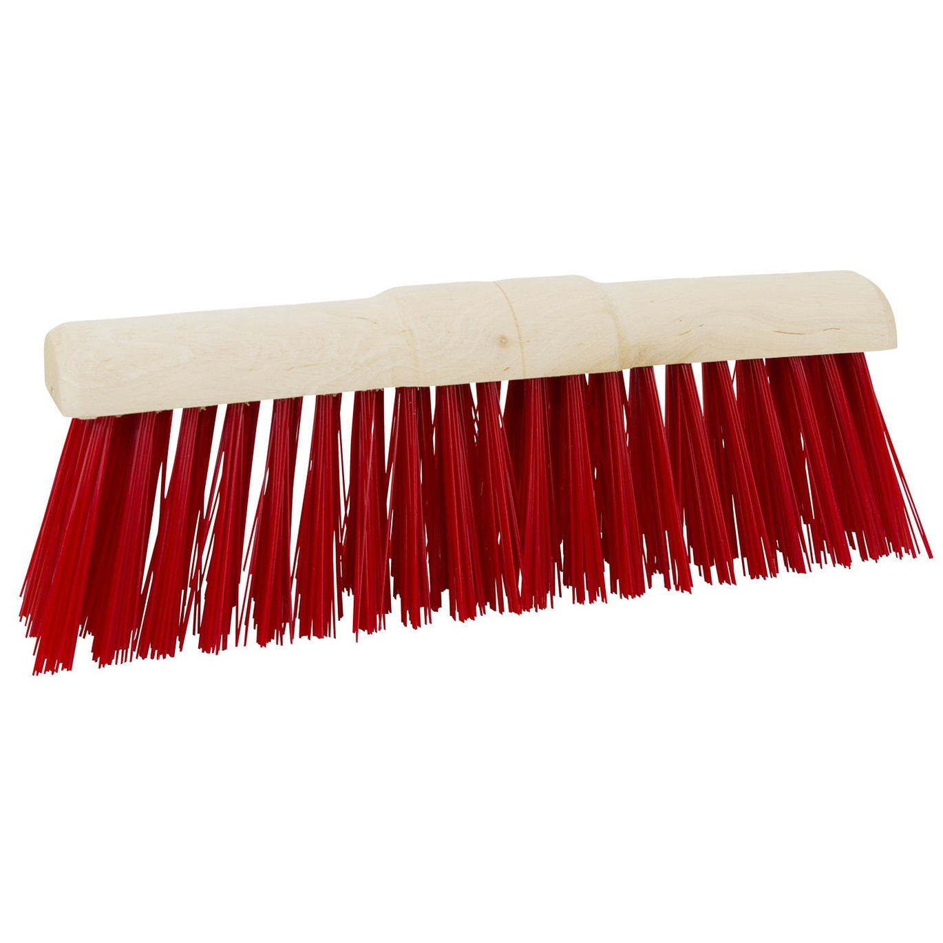 Bezemkop buiten - rood - FSC hout/kunstvezel - 45 cm -