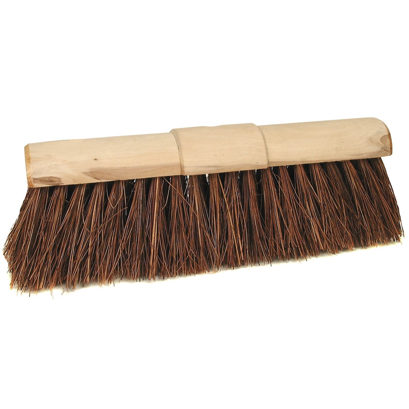 Bezemkop buiten bruin FSC hout/natuurvezel 45 cm -