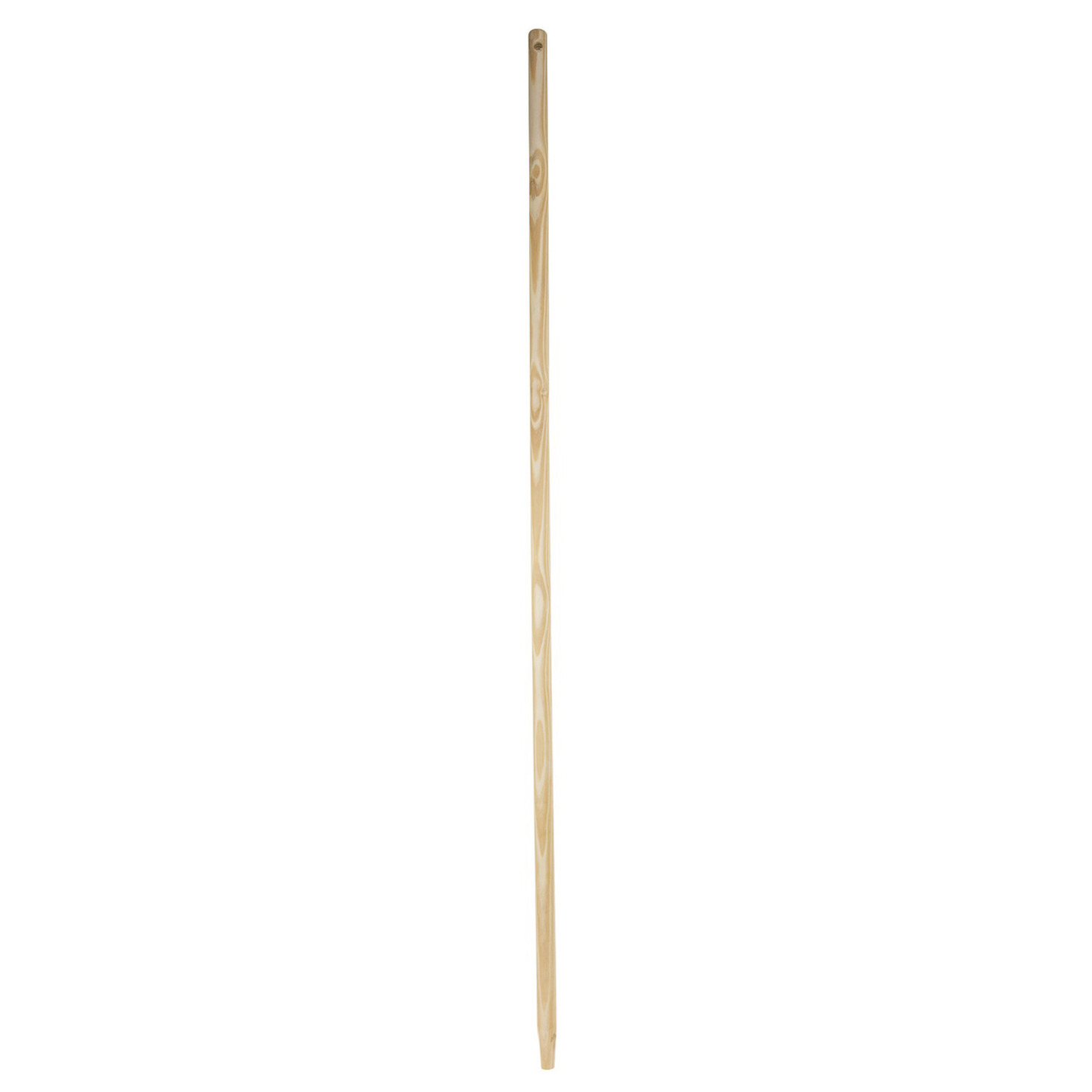 Houten universele Bezemsteel FSC Hout - 130 cm - met klem-uiteinde -