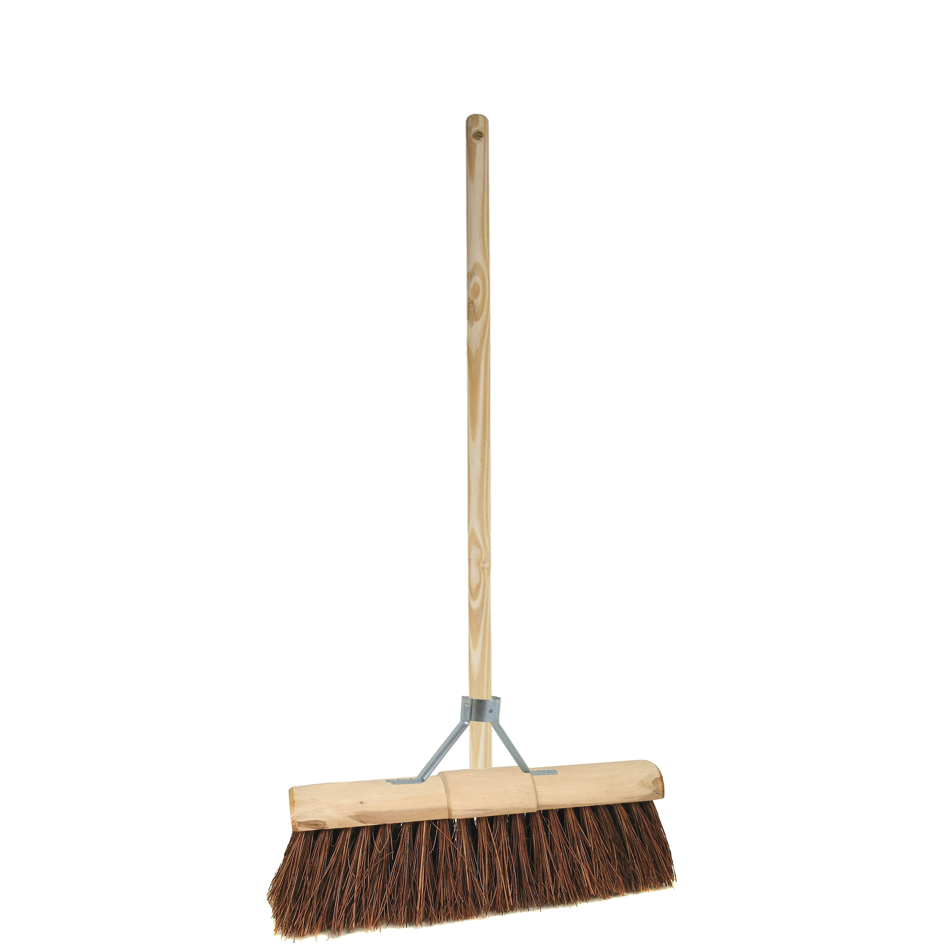 Buitenbezem - FSC hout - natuurvezel - hard - 45 x 130 cm -