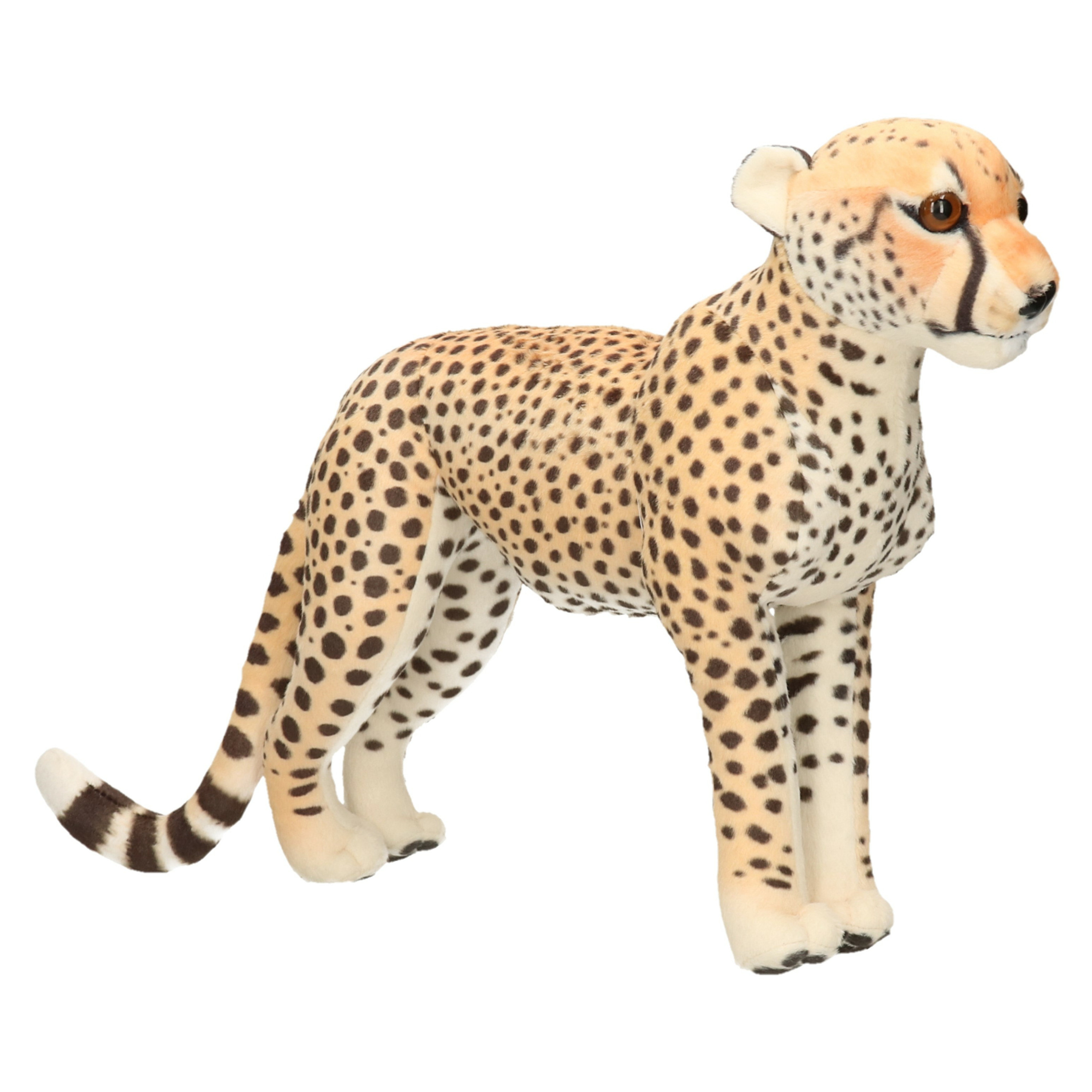 Living Earth serie - Pluche knuffel dieren Cheetah/jachtluipaard van 35 cm -