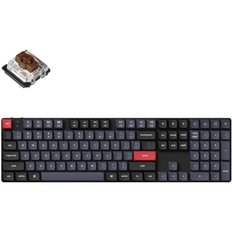 Keychron K5 Pro-H3 toetsenbord RGB leds, Double-shot PBT, hot swap, Bluetooth 5.1