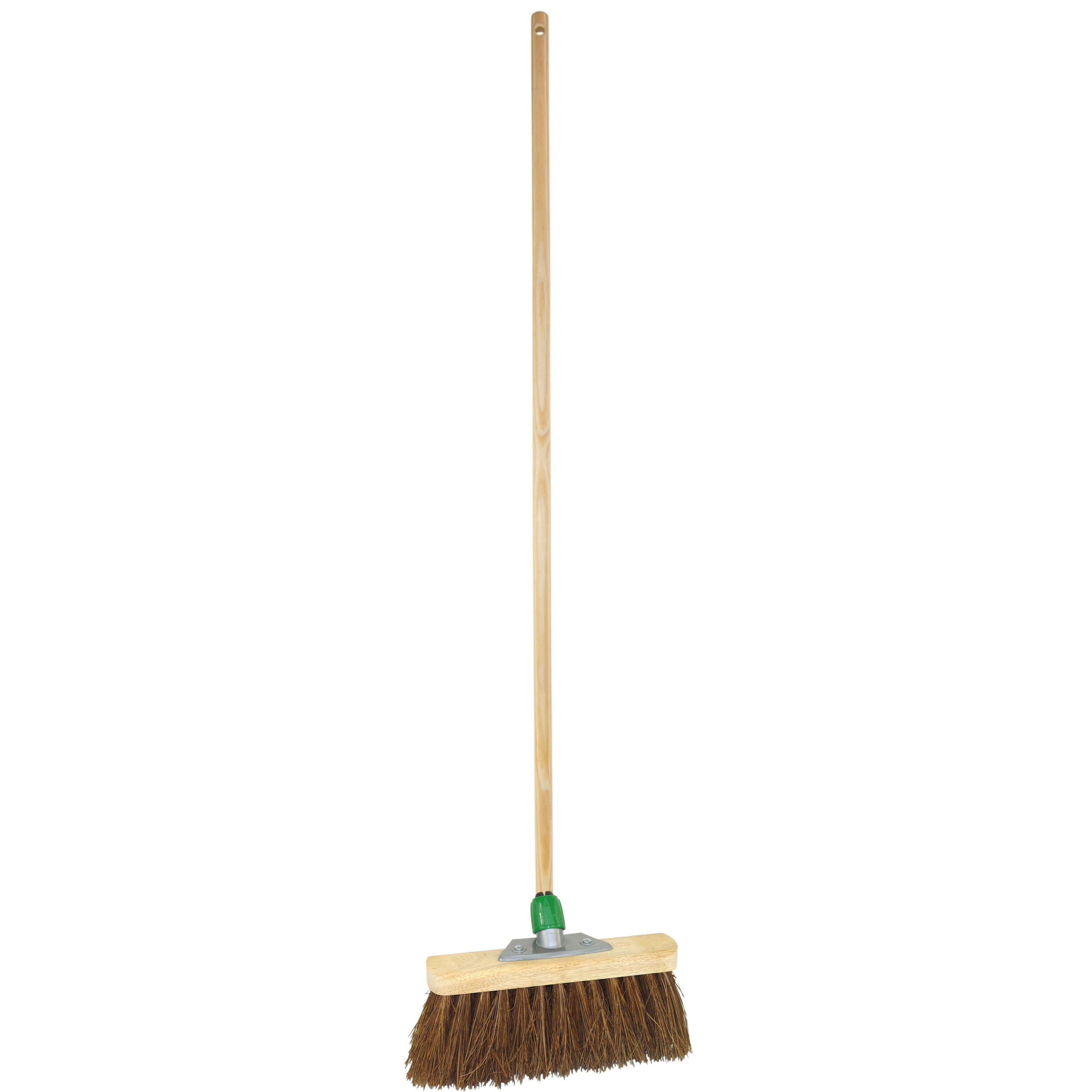 Buitenbezem - FSC hout - natuurvezel - 30 x 120 cm - tuinbezem -