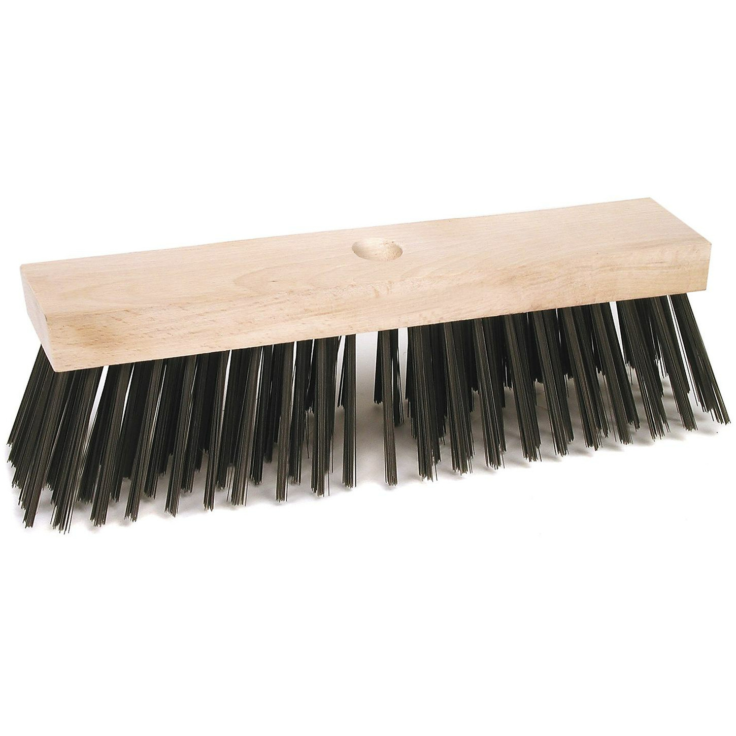 Bezemkop buiten - zwart - FSC hout/staaldraad - 30 cm -