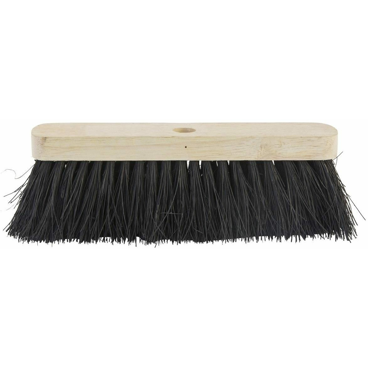 Bezemkop buiten - zwart - FSC hout/natuurvezel - 30 cm -