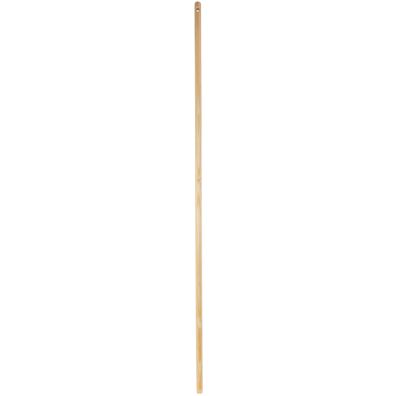 Houten universele Bezemsteel FSC Hout - 120 cm - met klem-uiteinde -