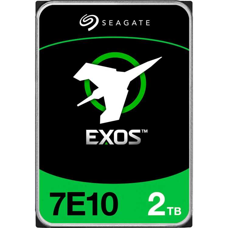 Seagate Exos 7E10 2 TB harde schijf SAS 12 Gb/s, 3,5"
